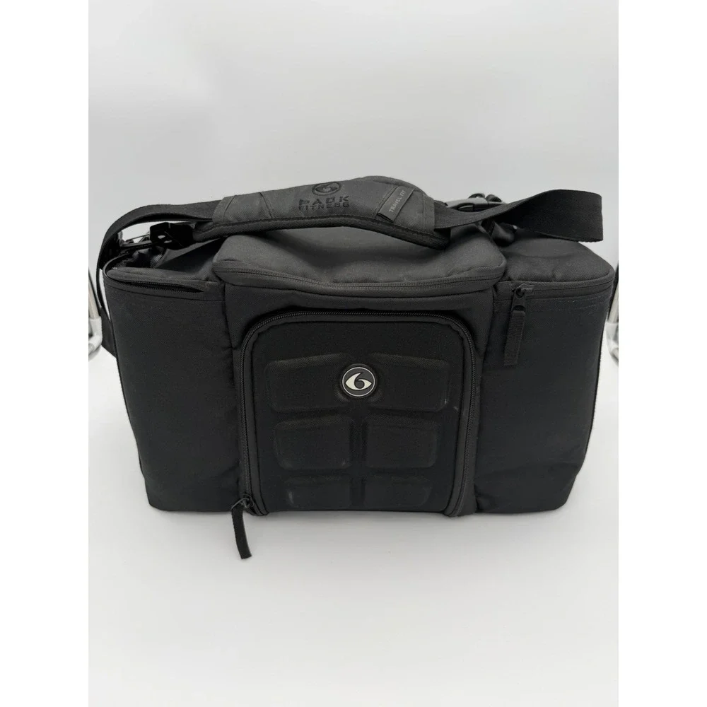 6 Pack Fitness Innovator 300 Meal Fitness Large Bag Black (FBA_481524) Meal Prep
